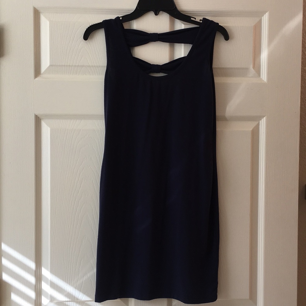 Navy cotton dress